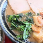 家系ラーメン 王道家 - ほうれん草