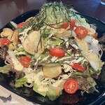 真名井ばあちゃんのせせらぎレストラン - サラダそば