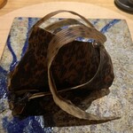 花小町 - 鮎の鬼の手こぶし、玉蜀黍と鮎の魚醤