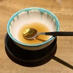 花小町 - 鮎の鬼の手こぶし、玉蜀黍と鮎の魚醤