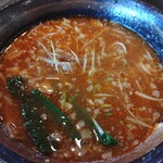 幸楽苑 - スープ割を投入