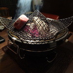 Matasaburo - 2014.09 宮崎牛のうちモモがじっくり焼き上げられる