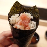 松寿司 たにがわ - まぐろのすき身巻①