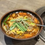 焼肉・光陽 - カルビうどん