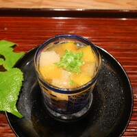 京味 もと井 - ほたてビーツなす万願寺とうがらしパブリカジュレ