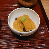 京味 もと井 - カシューナッツピンクグレープフルーツ、うに昆布の佃煮