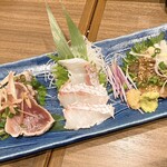 野毛 如水 - 刺身盛合わせ1078円