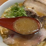 富川製麺所 - 「味噌スモークチャーシュー麺（平打麺）1,350円