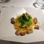 リストランテ サクラ - 本マグロとカラスミとルッコラのパスタ