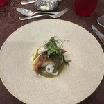 エタンセール カワモト - 魚料理。キジハタのポワレ