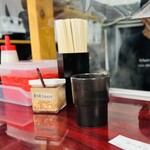 本場博多とんこつらーめん いっぽし - カウンター席は特等席！