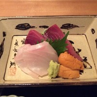 銀座 とよだ - クエ・カツオ・ウニのお造り