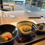 江之浦リトリート 凛門 - おたふく豆、冬瓜、馬肉