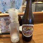 博多一口餃子たけとら 今泉店 - 瓶ビール