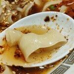 瑞豊苑 - 麻辣牛肉刀削麺　麺アップ