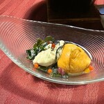 光雲閣 - 酢の物「三陸産ホヤと牡蠣の酢の物」