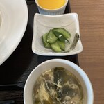 CHINESE DINING 瑞 - 中華スープ・小鉢・ミルクプリン