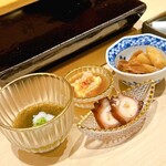 310374657 - 前菜3種＋ガリ2種