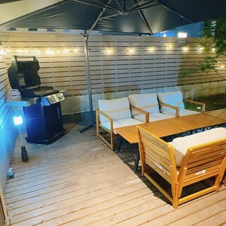 津初？テラスで美味しい焼肉を本格BBQグリルで