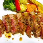 三宮 イタリアン ディナー ラ・ゴローニャ - ラムランプステーキ（羊もも肉）