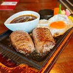 カフェダイニングアンドステーキ ガッテンダー - デミグラスソースのハンバーグ