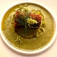 ヴィノテカサクラ - 北海道  鰯とクリームチーズのクロケッタ
                    三浦ズッキーニのクレマ添え