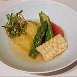 鮨やまか - 翡翠茄子と夏野菜