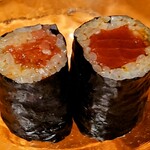 鮨やまか - ネギとろ、鉄火巻