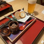 界 秋保 - 先付け　牛テールのディップ、仙台麩