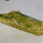 鮨やまか - オクラの天ぷら