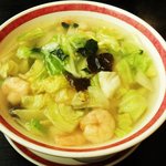 中国料理 八幡飯店 - 蝦ラーメン