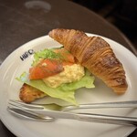ヒロコーヒー - ■サーモンクロワッサンセット ￥902