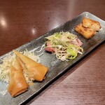 都来 - ほろ酔いセットのおつまみ3品♪