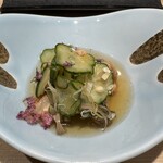 310407665 - うざく(紫蘇、ミョウガ、三杯酢)