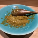 鮨 一 - アワビ肝ソースリゾット