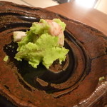 花いち - 【冷】海老と椎茸の空豆和え