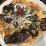 炭焼酒場 舌屯 - 海老きくらげ卵のアリッサ炒め