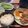 カルビの王様 - 大盛り焼肉ランチのご飯大盛り(1529円＋110円)