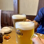 ニシガハチ - 生大部の新入部員として初の活動！番搾り生大ジョッキで乾〜杯♪ ”(*>∀<)っ凵凵c (>∀<*)ｶﾝﾊﾟｰｲ