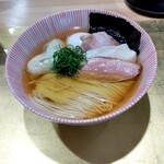 自家製麺 栗ノ木 - 味玉ワンタン麦そば