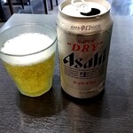 ゆで太郎 - 缶ビールなスーパードライは冷え❄冷え❄旨し♥