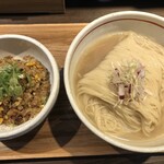 鴨出汁中華蕎麦 麺屋yoshiki - 貝出汁冷やしそば（かけ冷やし）～塩 + チャーハン