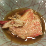 うを徳 - きんきの煮付け、びっくりするほど柔らかい！脂がのってます♪