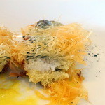 ラ･マンチーナ - 鮎とラルドのカダイフ揚げ