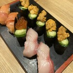 雛鮨 - 赤貝、いくら、うに、はまち