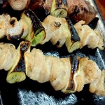 やきとり新盛 - シロとレバー