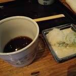 越廼 - 海苔のお蕎麦のつけ汁