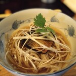 越廼 - 二番目・鰊の温かいお蕎麦
