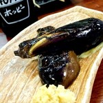 やきとり新盛 - 茄子焼き