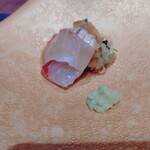 和食 板垣 - 縞鯵　揚げ物と一緒に食べる　